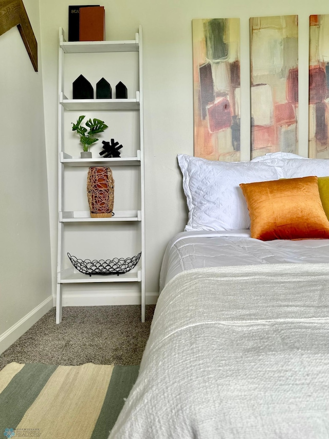 bedroom with carpet floors