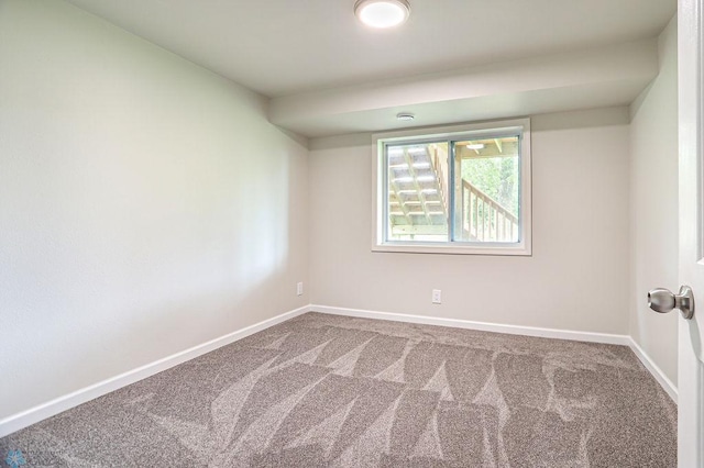 view of carpeted empty room