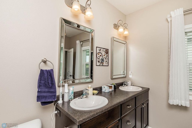 bathroom featuring vanity