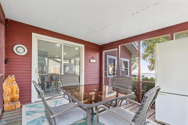 view of sunroom / solarium