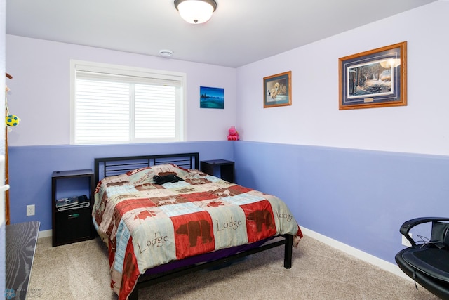 bedroom with carpet floors