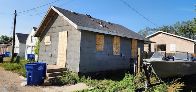 view of rear view of property