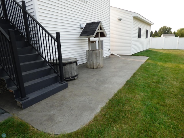 view of patio / terrace with central air condition unit