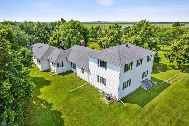 drone / aerial view featuring a rural view