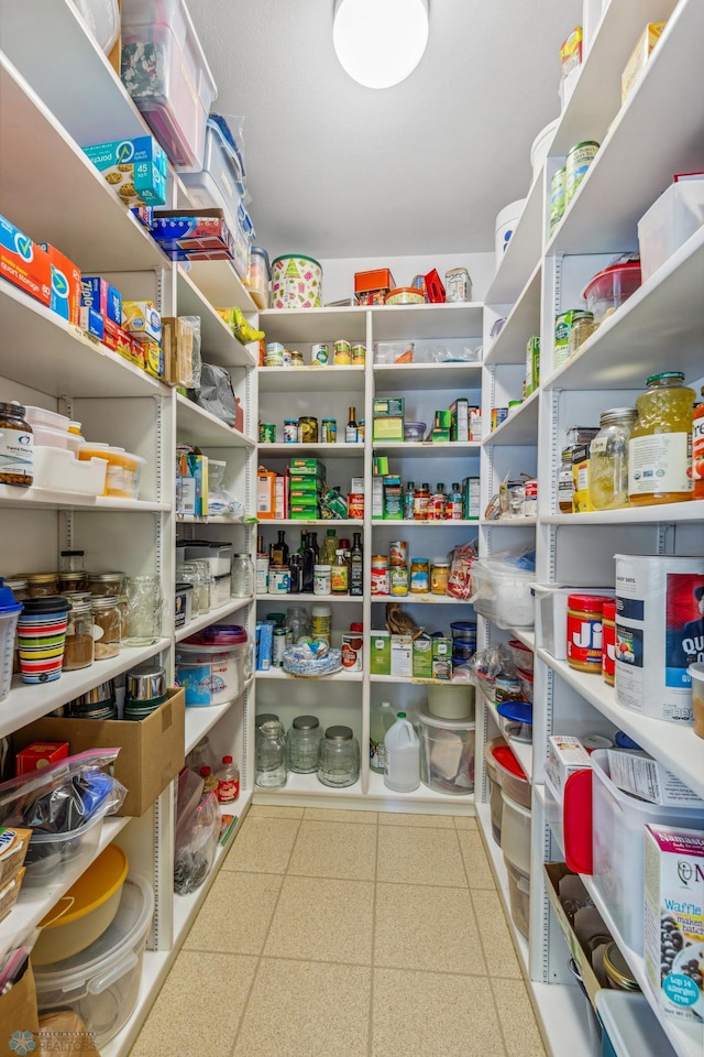 view of pantry