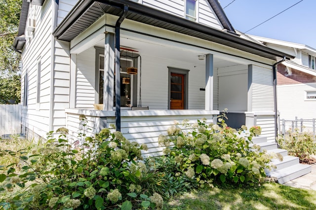 view of front of house with covered porch