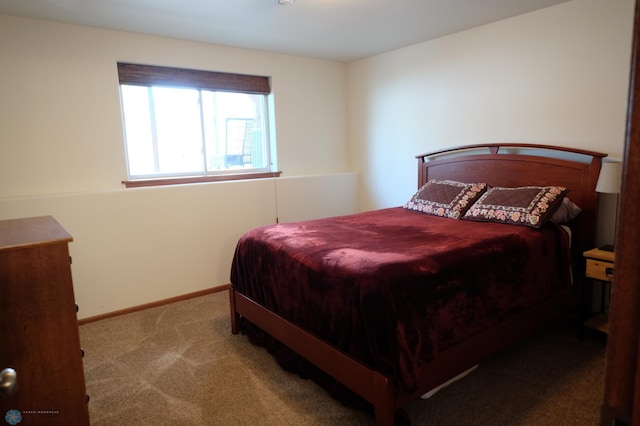 bedroom with carpet