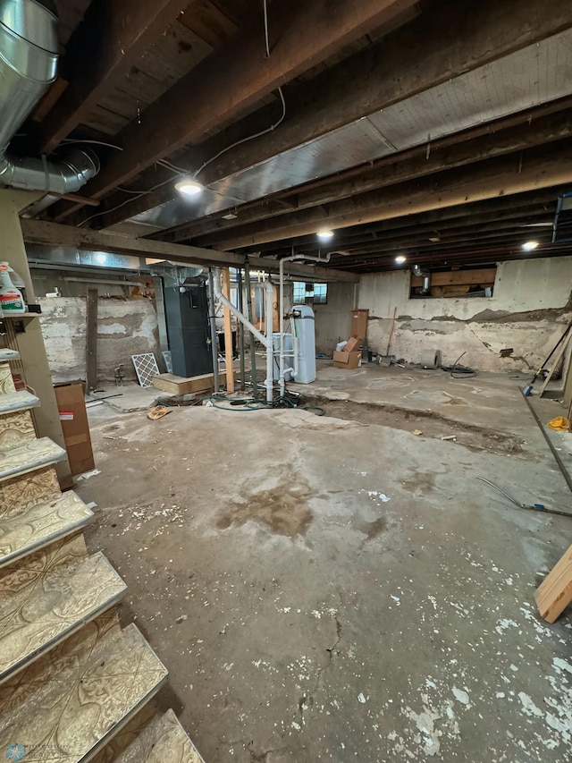 view of basement