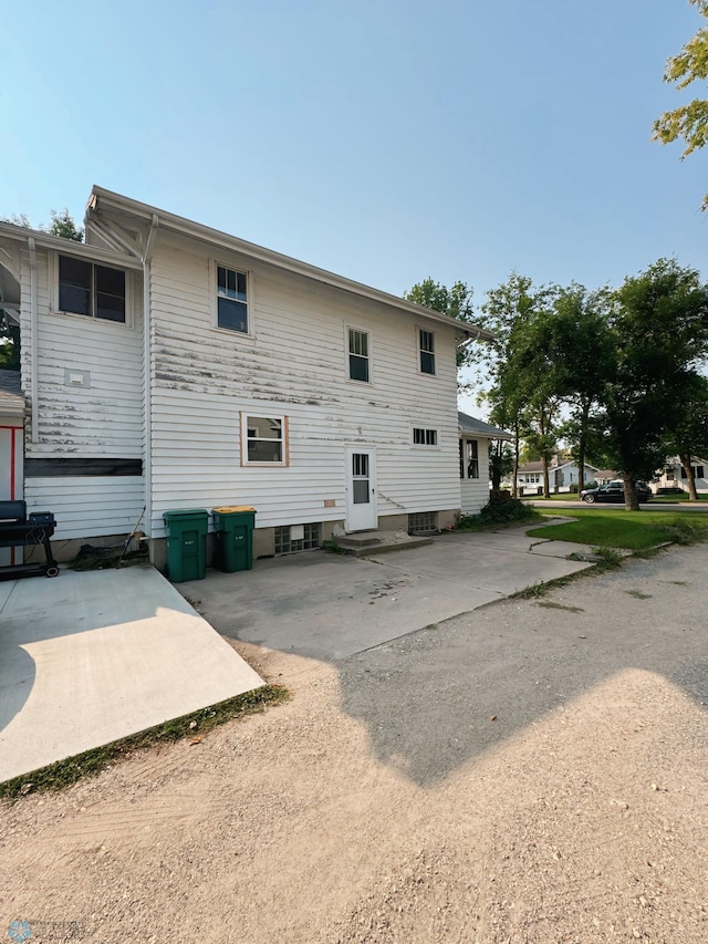 view of back of property