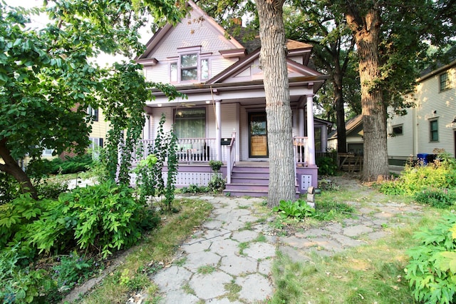 victorian home with covered porch