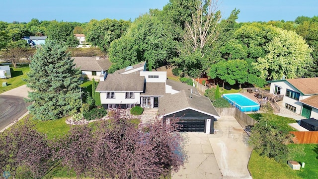 birds eye view of property