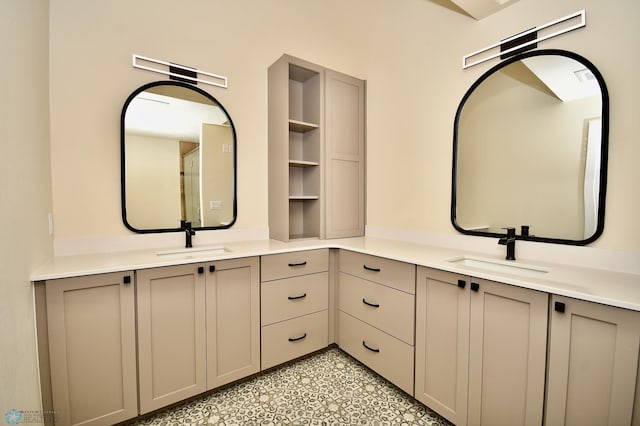 bathroom with vanity