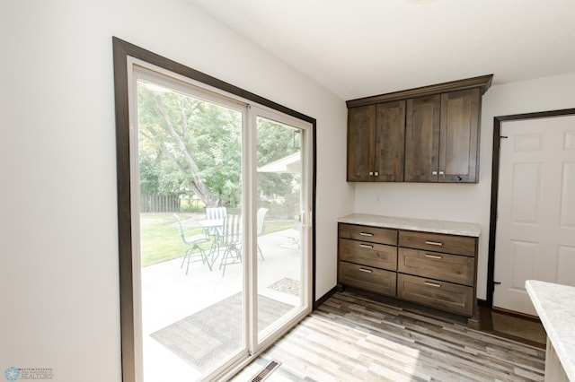 interior space featuring light hardwood / wood-style flooring