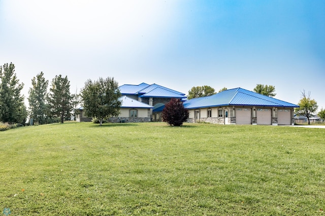 exterior space with a front yard