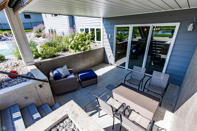 view of patio / terrace with outdoor lounge area