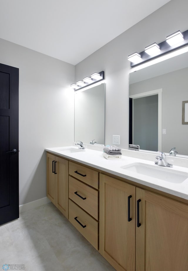 bathroom with vanity