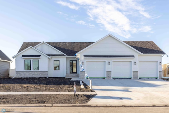 ranch-style house with a garage