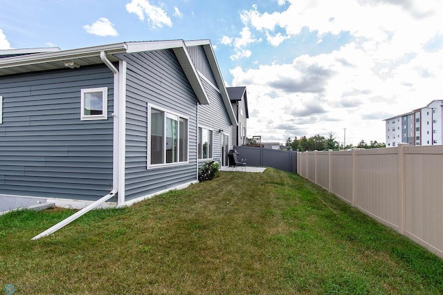 exterior space with a lawn