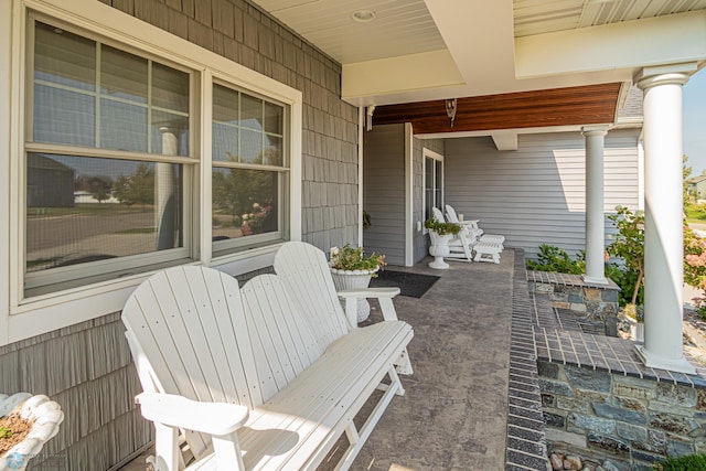 view of patio / terrace featuring a porch