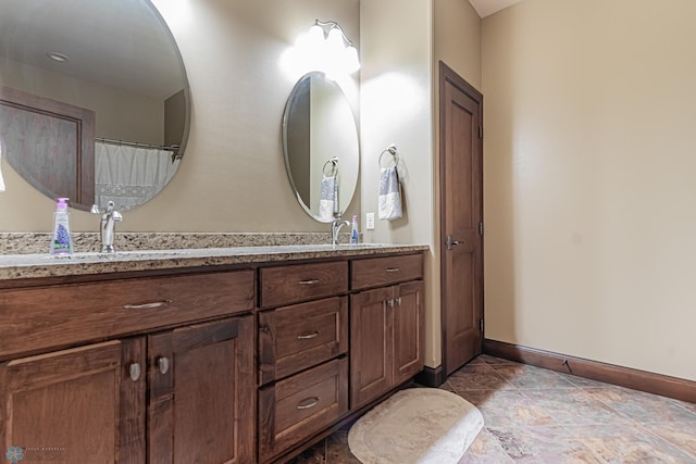 bathroom featuring vanity