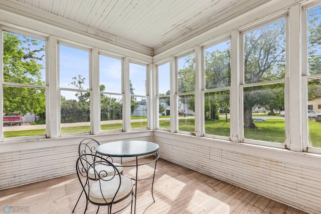 sunroom / solarium featuring a wealth of natural light