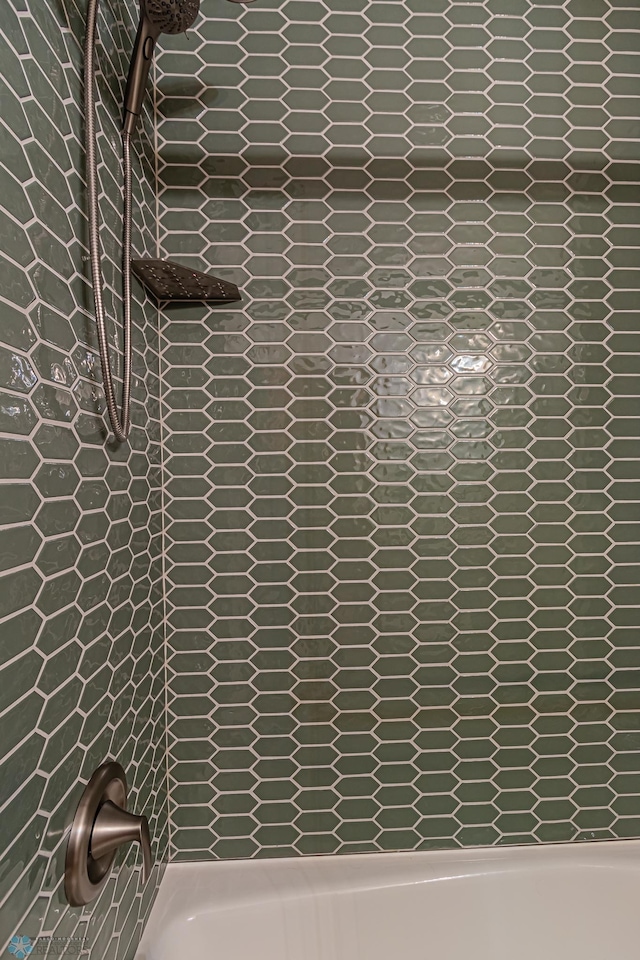 details with tiled shower / bath