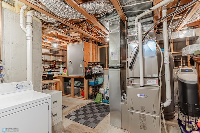 interior space featuring washer / clothes dryer