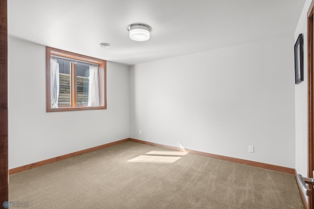 view of carpeted empty room