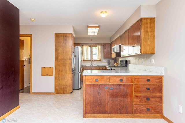 kitchen with appliances with stainless steel finishes