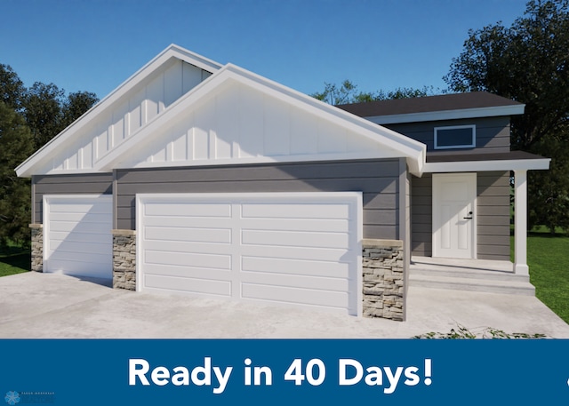 view of front of home featuring a garage