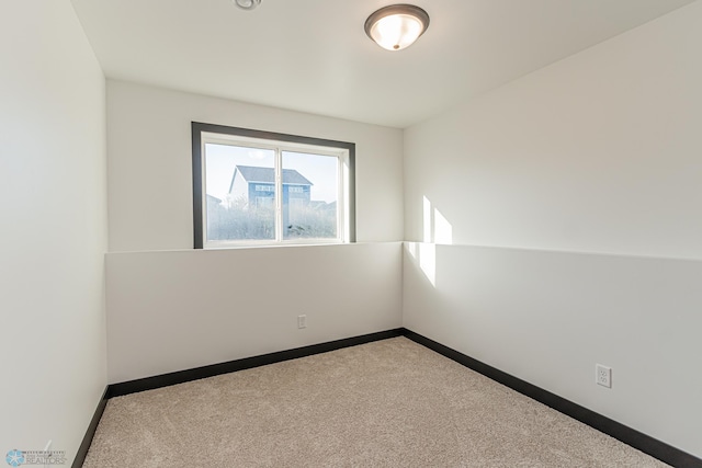 view of carpeted empty room