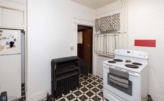 kitchen featuring white appliances