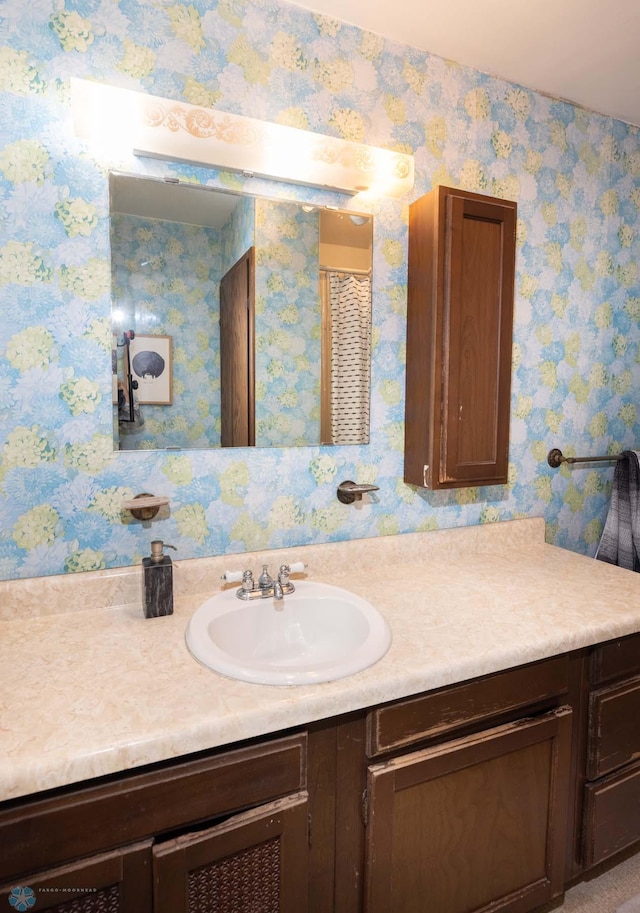 bathroom with vanity