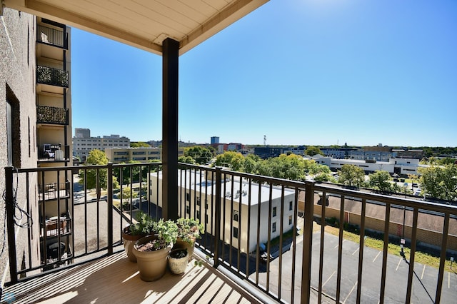 view of balcony