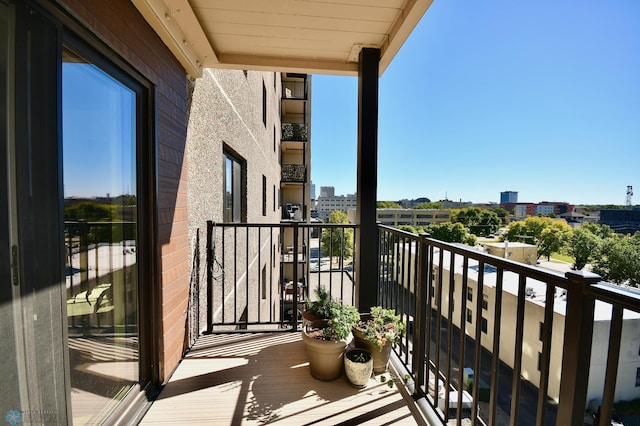 view of balcony