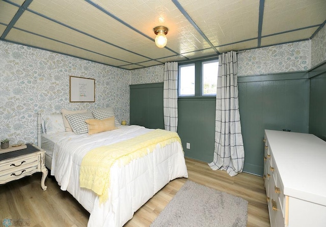 bedroom featuring light hardwood / wood-style flooring