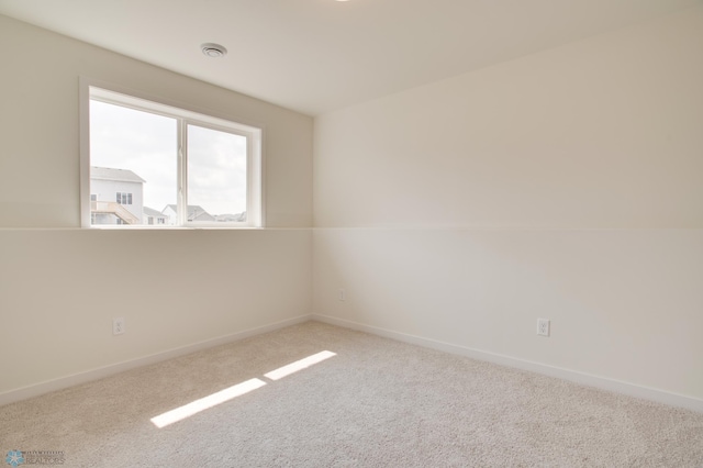 view of carpeted empty room