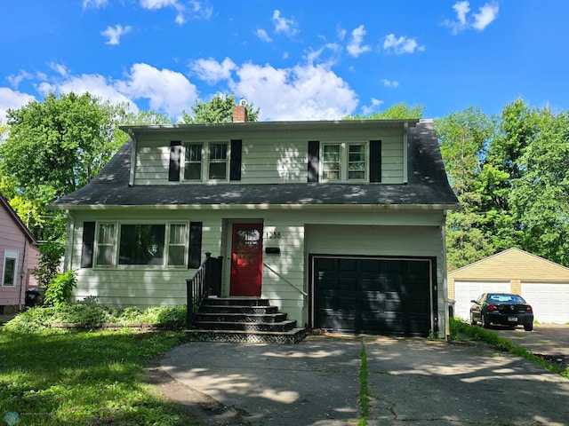 front facade featuring a garage