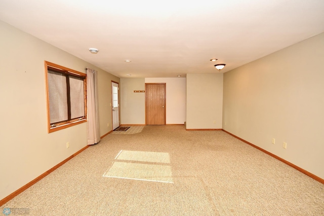 empty room with carpet floors