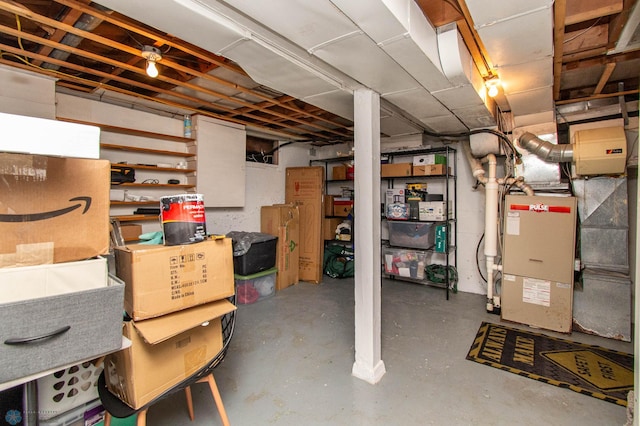 view of basement