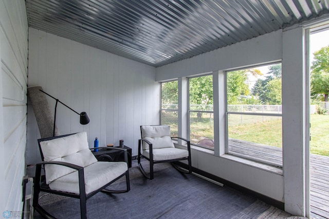 sunroom / solarium with a wealth of natural light