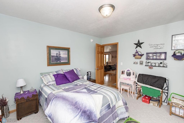 bedroom with carpet floors