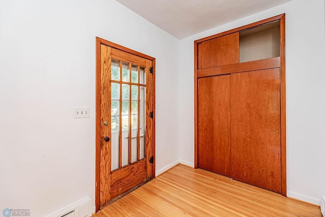 entryway featuring light wood-type flooring