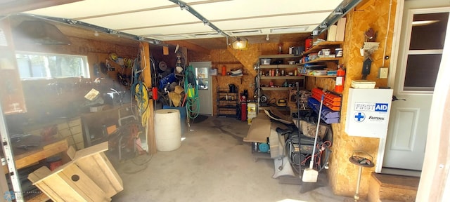 view of storage area