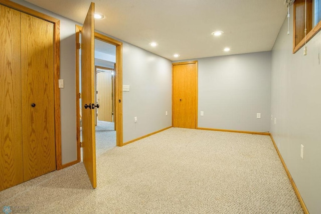 interior space with carpet flooring