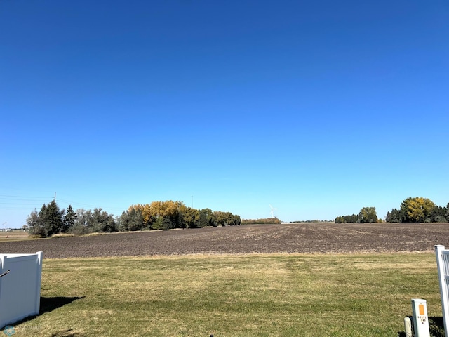 view of yard featuring a rural view