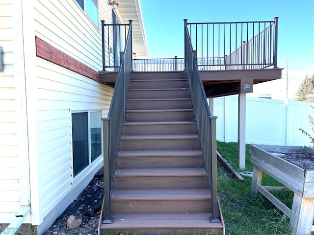 view of stairs