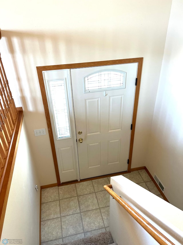 view of entrance foyer