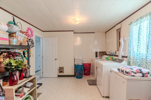 laundry area with washer and dryer