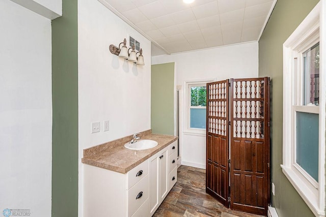 bathroom featuring vanity